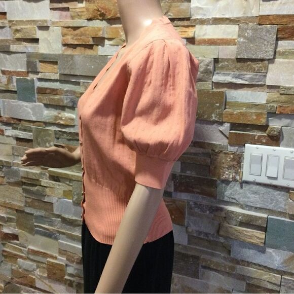 SANDRO Cropped Cardigan With Balloon Sleeves - Picture 2 of 11